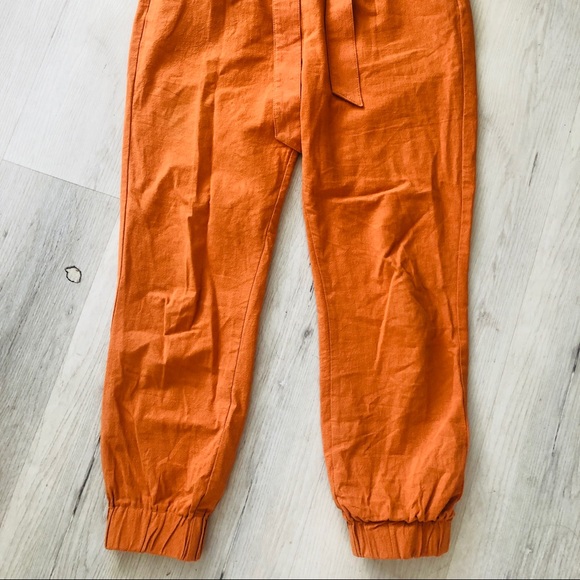 LEFTIES Peg-Leg Fashion Joggers w/ Waist Tie in Royal Blue - Picture 11 of 13